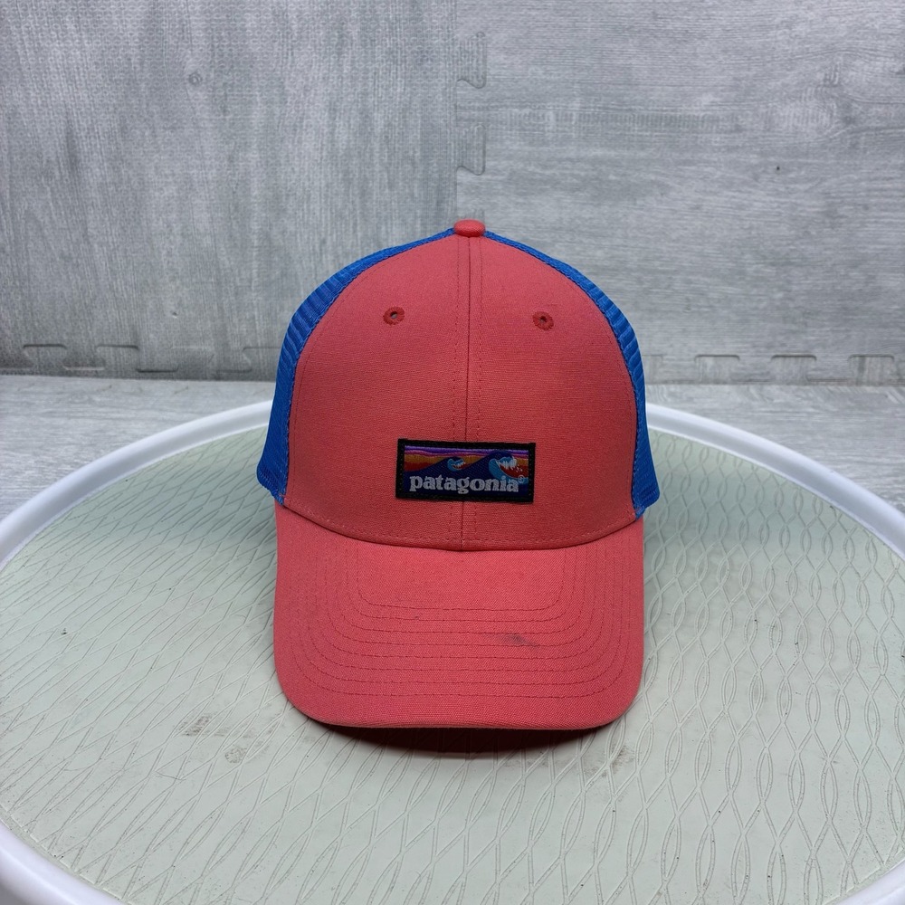 Patagonia Trucker‎ Hat Women's Pink Blue Mesh Snapback Logo 38179